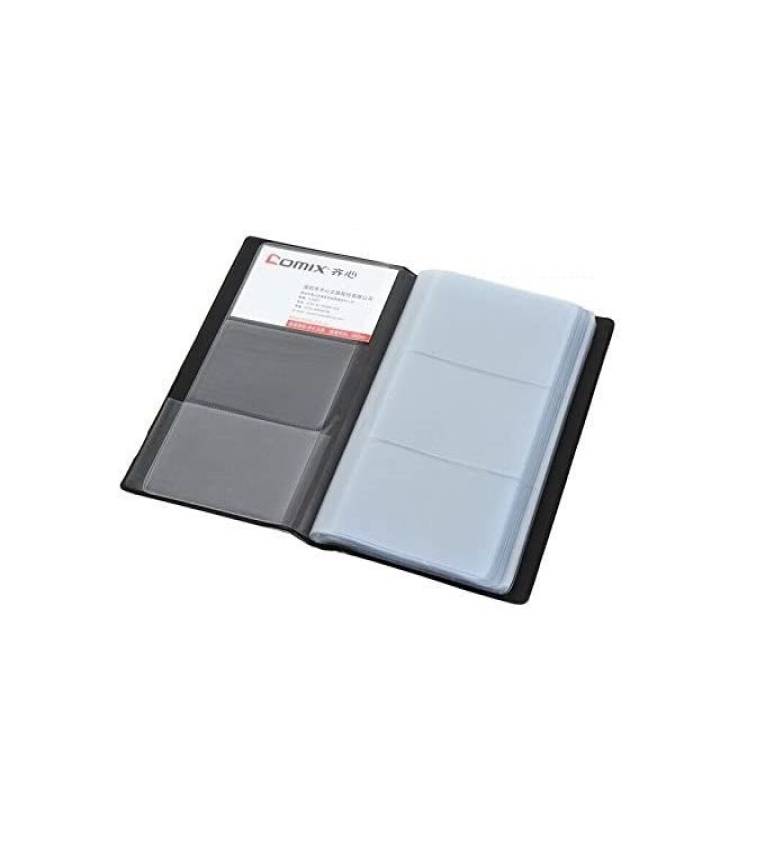 Deli Album et porte de carte de visite noir 180 cartes